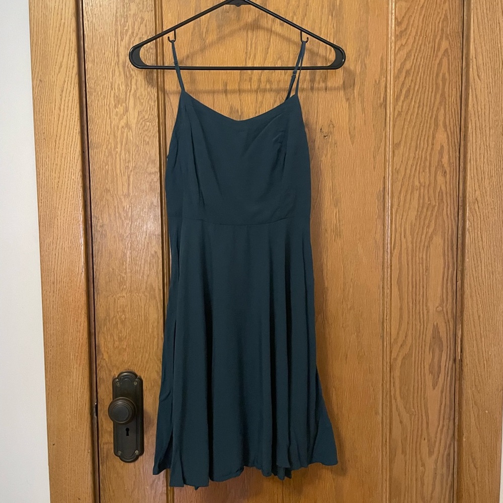 Blue/Green Spaghetti Strap Dress